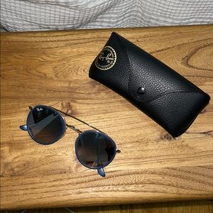 Ray-Ban Navy Sunglasses with Black Case